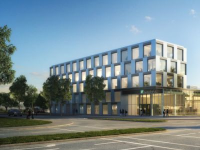 Gebäude der Fraunhofer-Projektgruppe für Prozessinnovation an der Bayreuther Technologieache