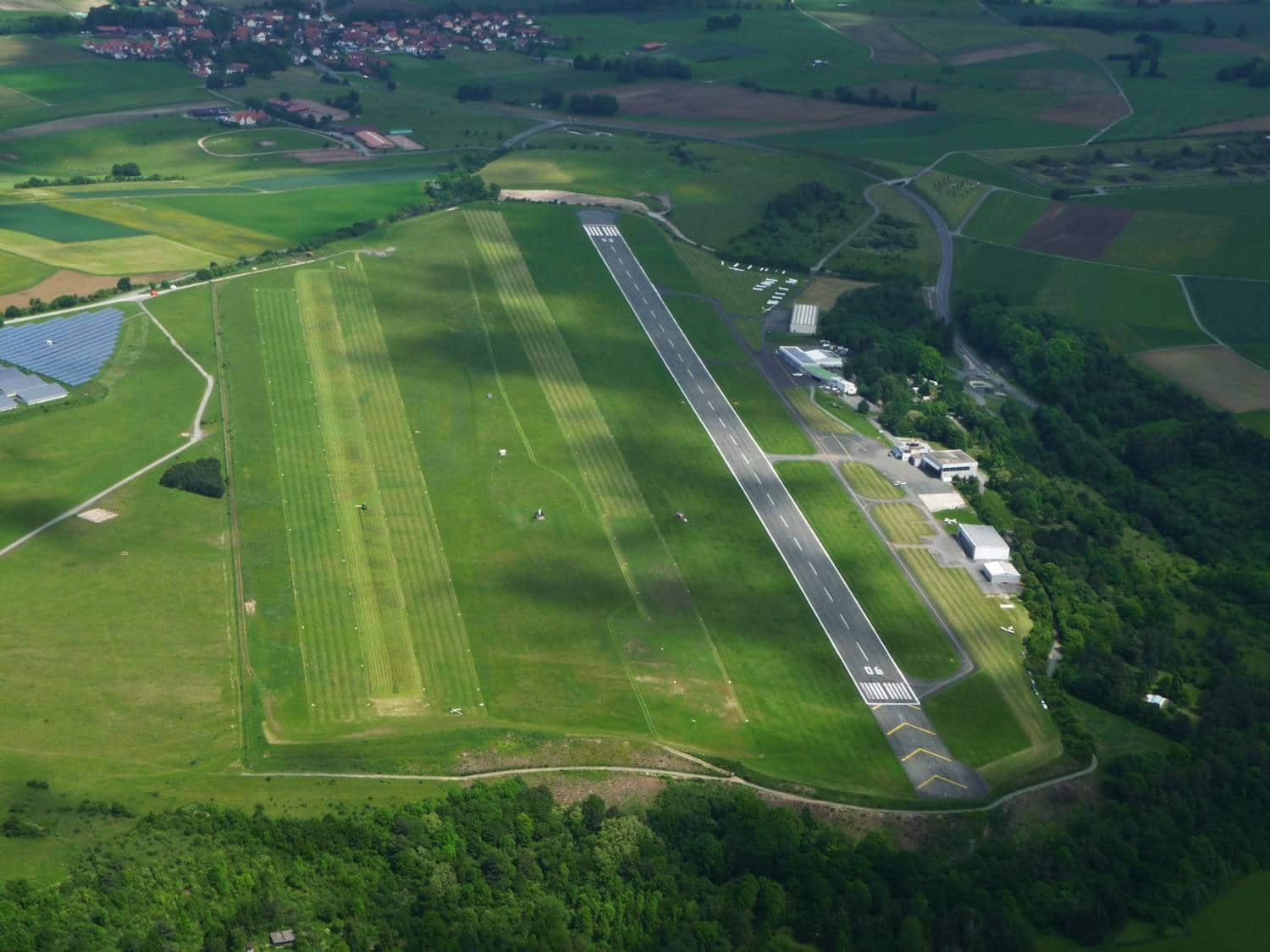 Flugplatz von oben