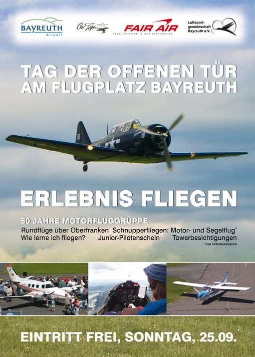 Plakat Erlebnis Fliegen