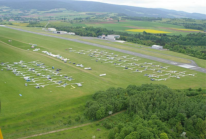 Flugplatz von oben