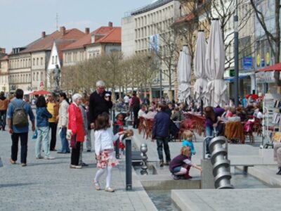 Blick auf den Bayreuther Marktplatz