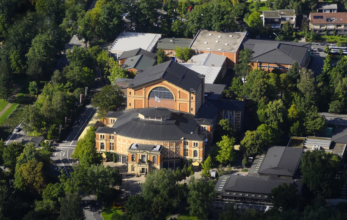 Festspielhaus aus der Luft