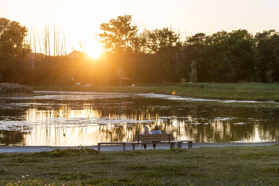 Sonnenuntergang am Hammerstätter See