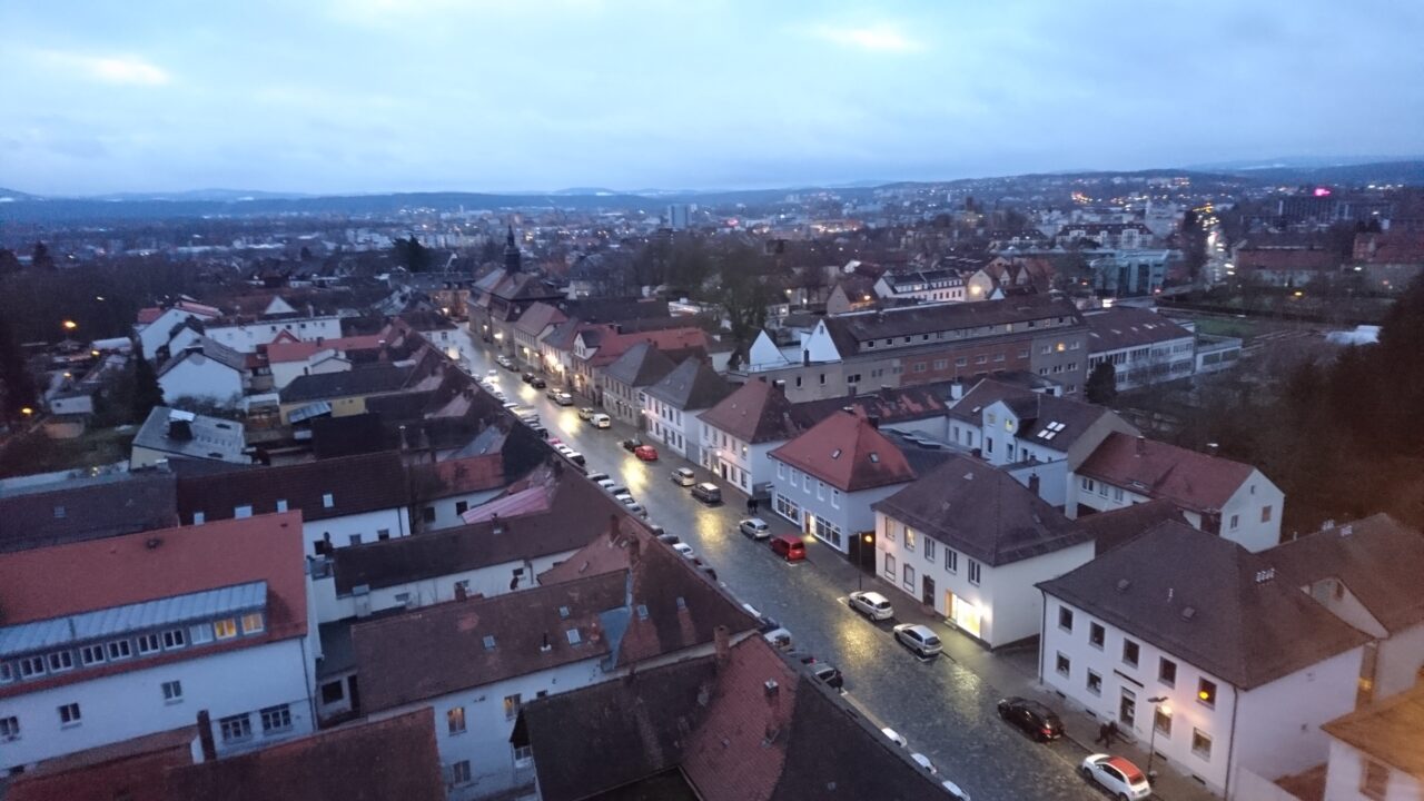 Blick vom Turm der Ordenskirche über St. Georgen