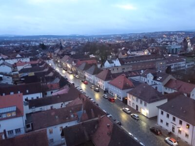 Blick vom Turm der Ordenskirche über St. Georgen