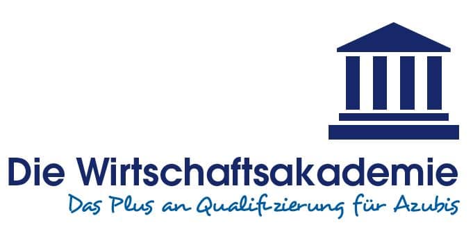 Logo der Wirtschaftsakademie. das Plus an Qualifizierung für Azubis
