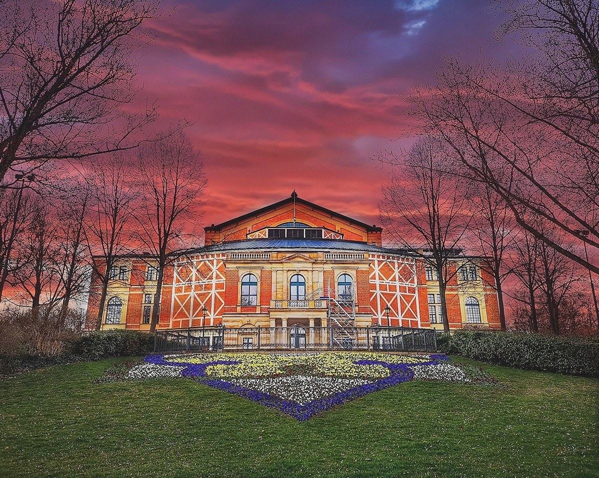 Blick aufs Festspielhaus