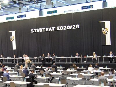 Blick auf das Plenum in der Oberfrankenhalle