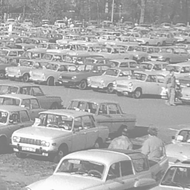 Trabbis am Volksfestplatz