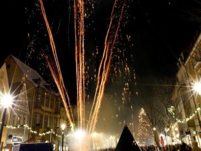 Feuerwerk in der Maximilianstraße.