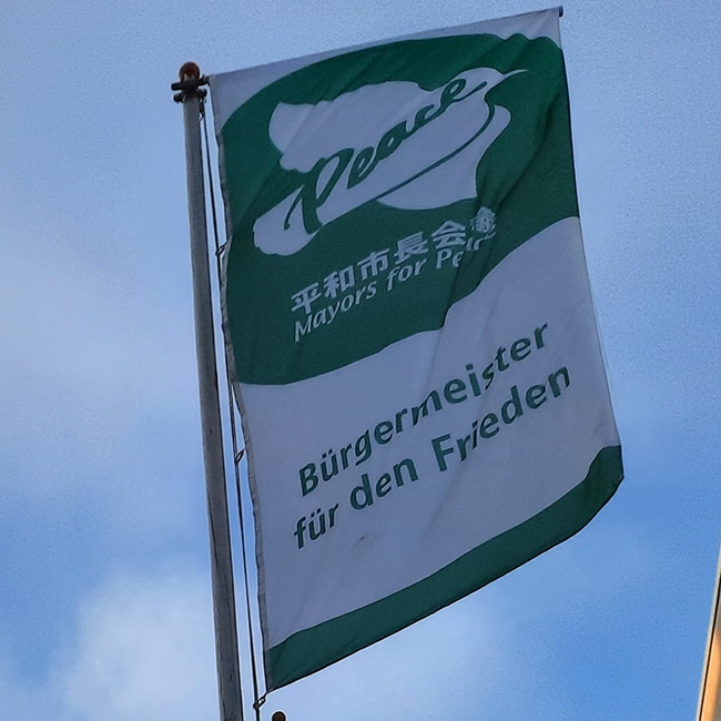 Fahne im Winde verweht