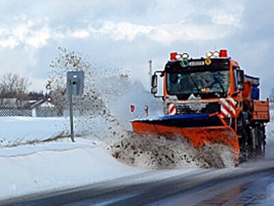 Räumfahrzeug im Einsatz