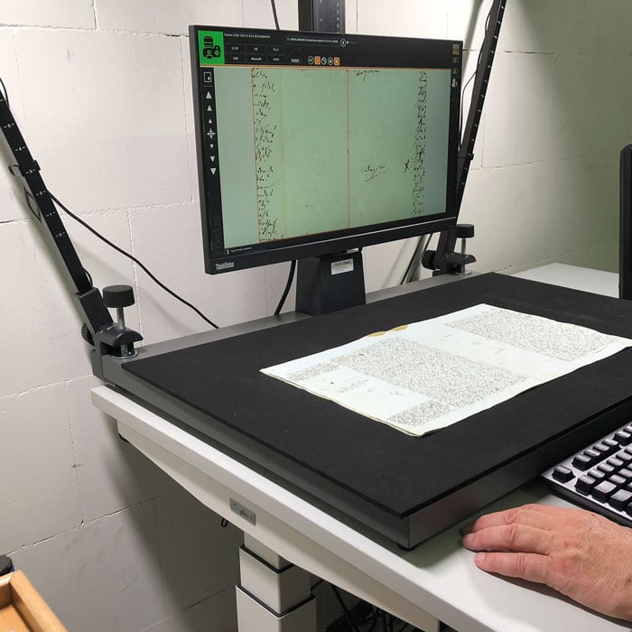 Dokumentenscanner © Nationalarchiv der Richard-Wagner-Stiftung, Bayreuth