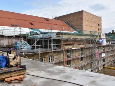 Blick auf die Baustelle Friedrichsforum