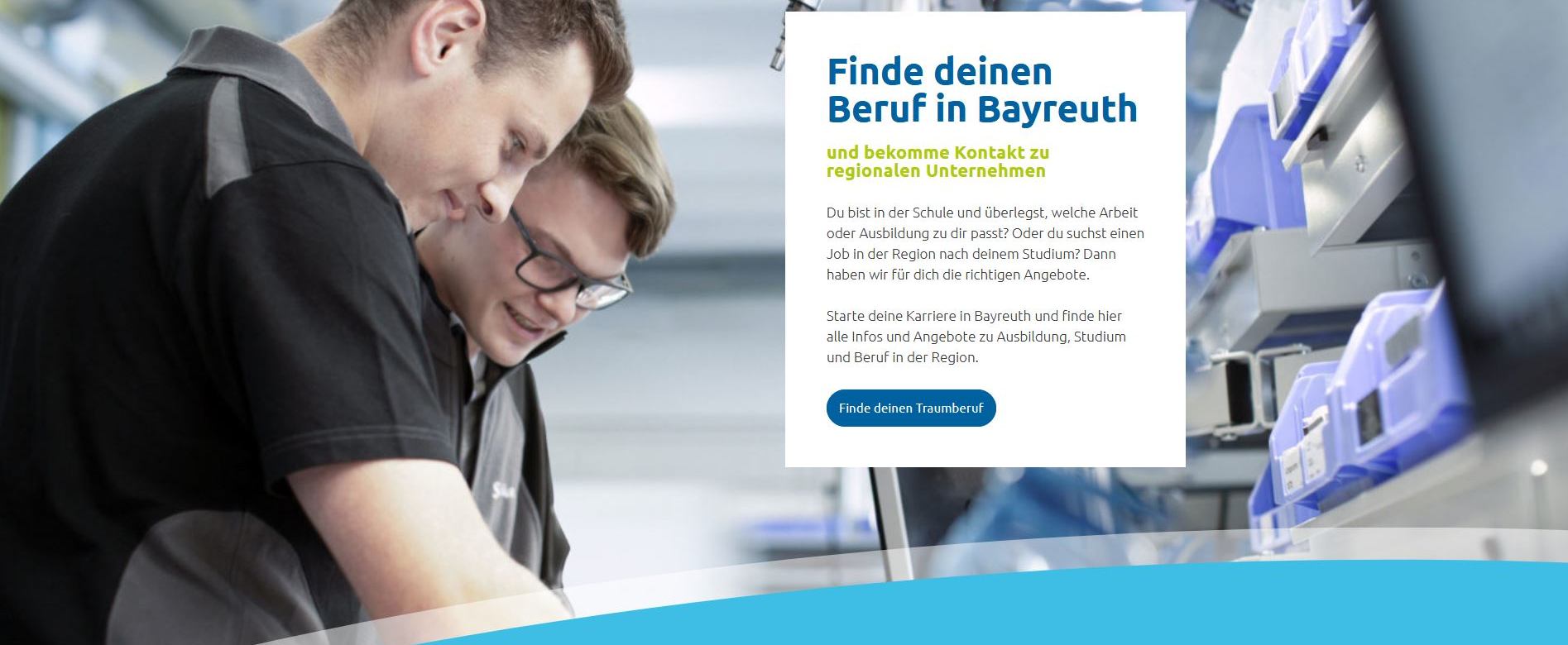 Screenshot der Webseite Stay in Bayreuth
