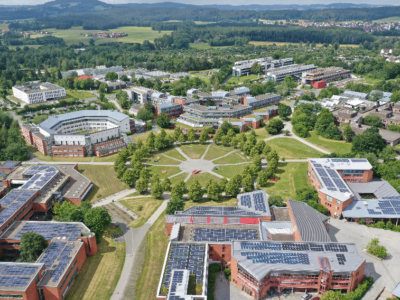 Luftbildaufnahme der Universität Bayreuth