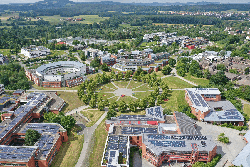 Luftbildaufnahme der Universität Bayreuth
