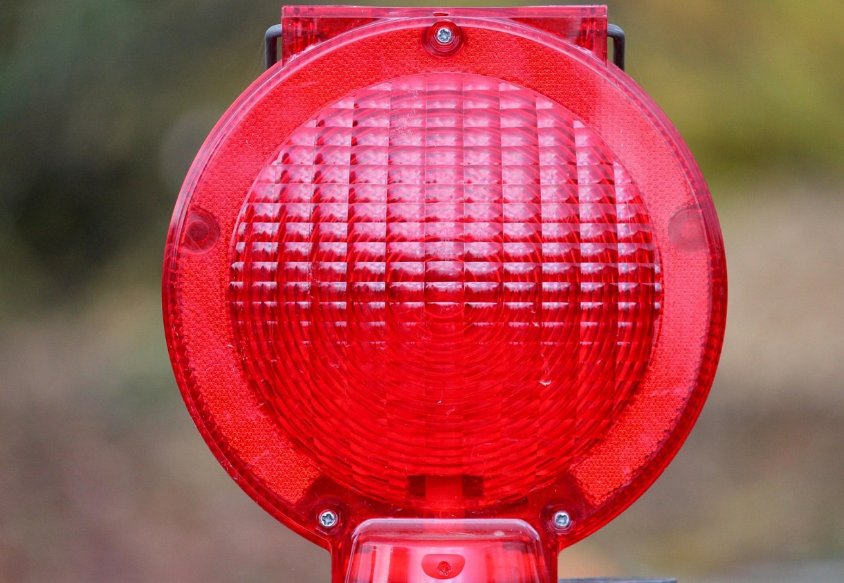 Rotes Warnlicht Rotes Warnlicht