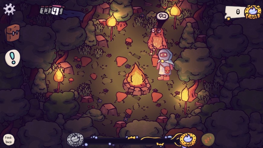 Fireside (Emergo Entertainment): Ein ruhiges Spiel über die Pausen auf einer Reise, das sich durch den handgezeichneten Grafikstil auszeichnet.