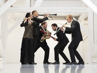 Das dänisch-lettische „Carion Bläserquintett“ bestehend aus vier Musikern