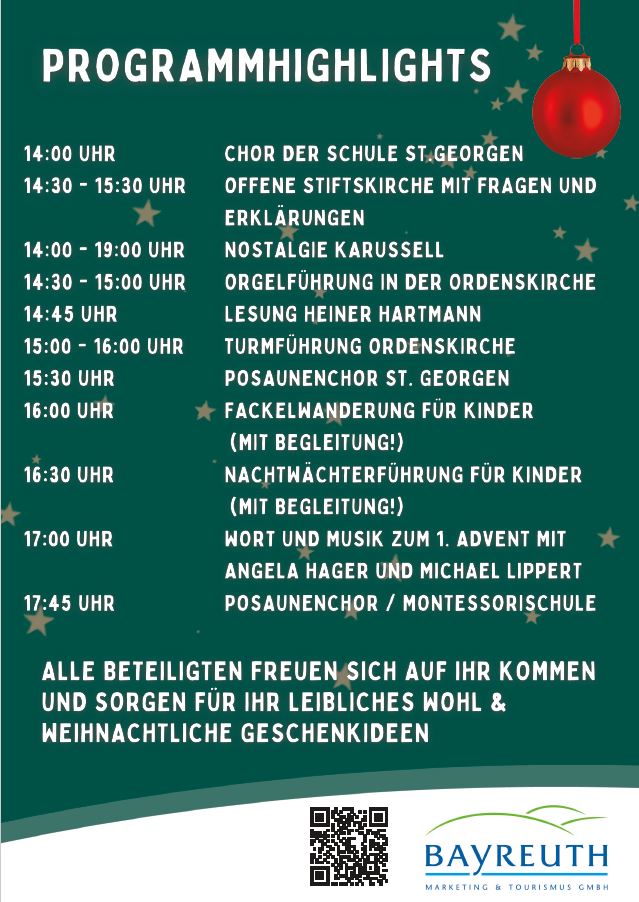 Programm Sternenmarkt St. Georgen