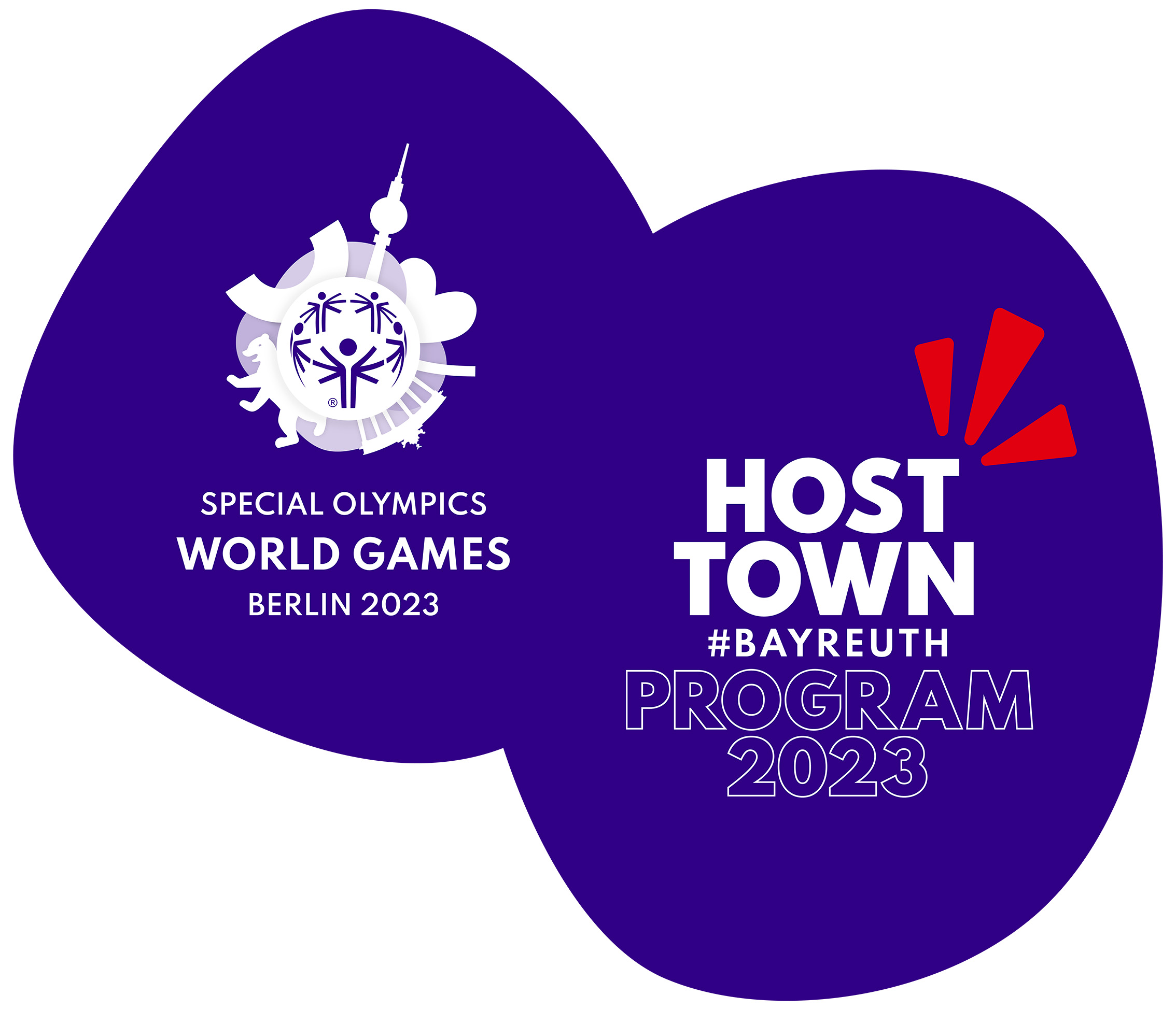 Emblem der Special Olympis World Games 2023 Host Town Bayreuth
