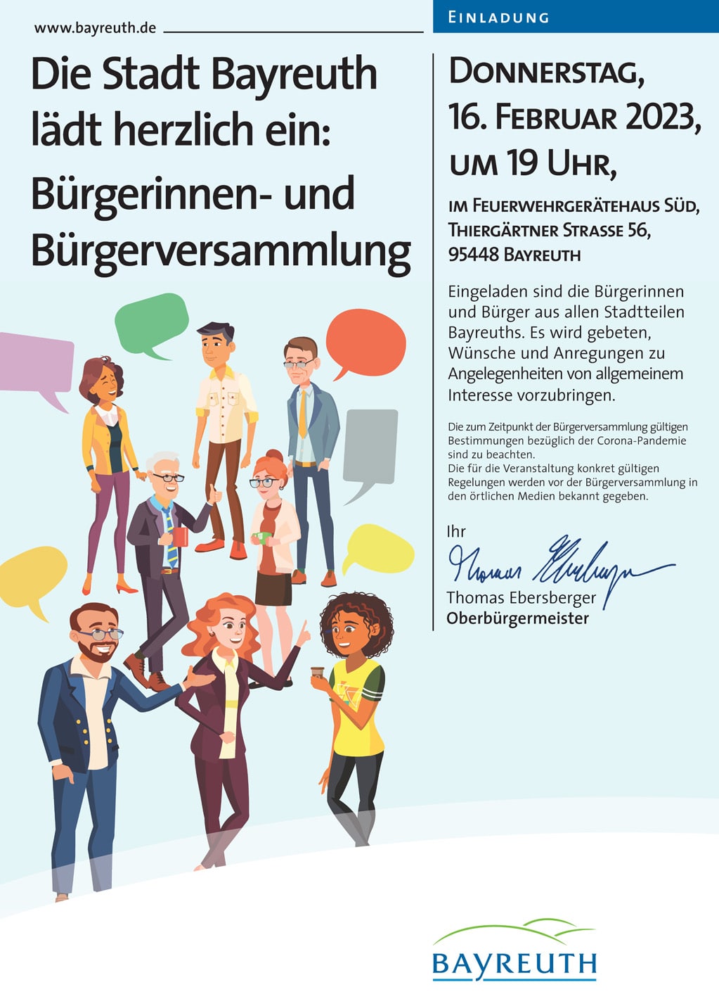 Plakat Bürgerversammlung