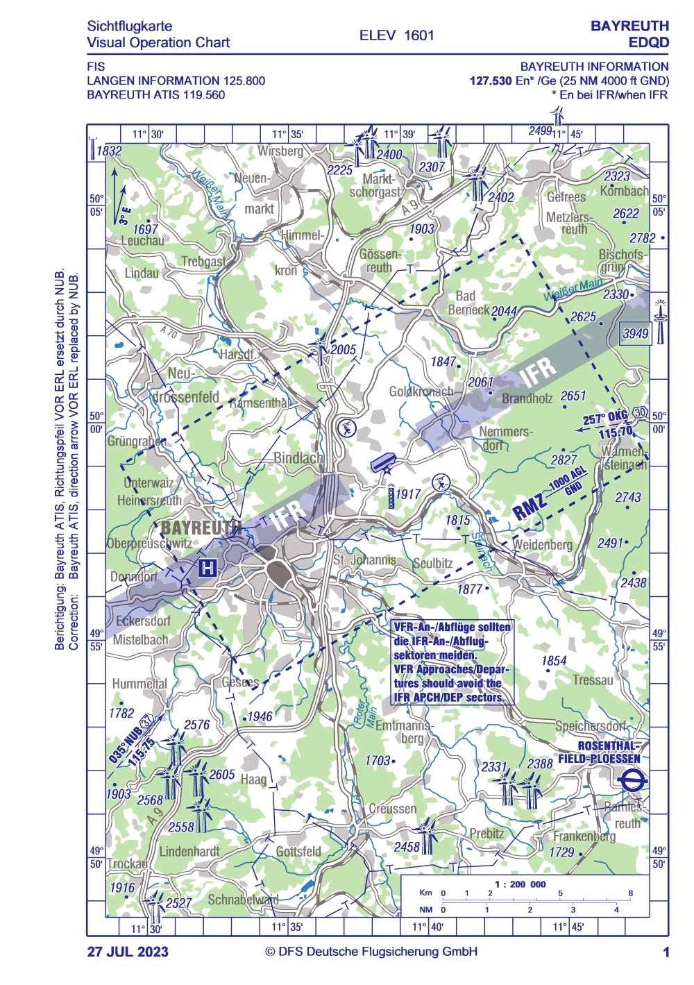 Sichtanflugkarte EDQD