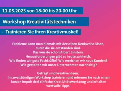 Ankündigung Kreativworkshop