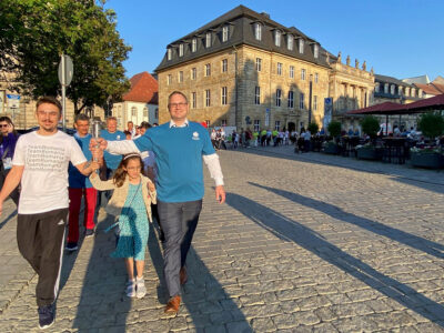 Fackellauf durch die Innenstadt