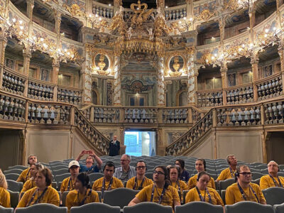 Delegation im Markgräflichen Opernhaus