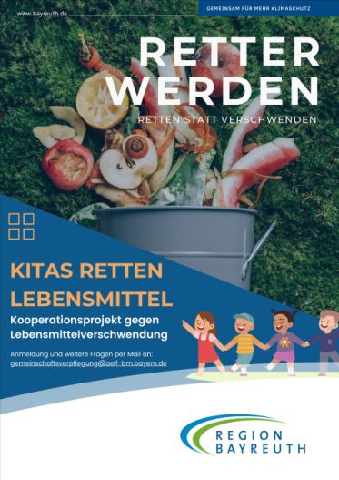 Ein Plakat mit dem Titel: Retter werden.
