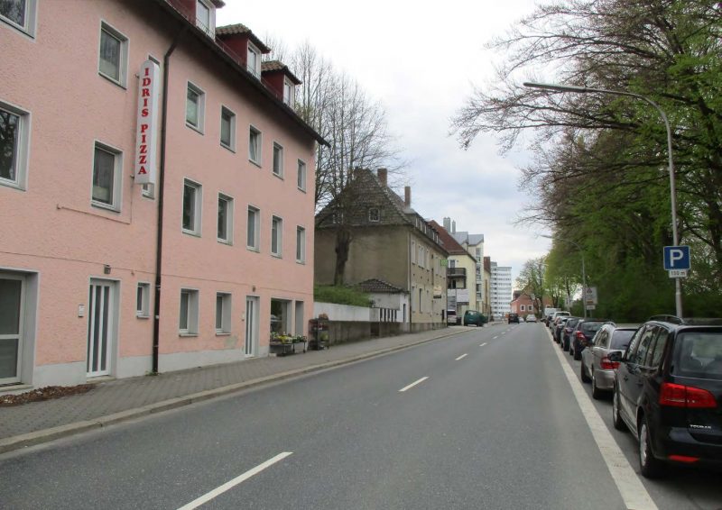 Foto der Erlangerstraße vor Umbaumaßnahmen