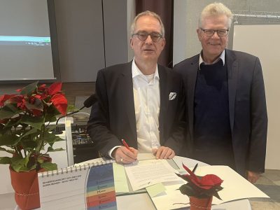 Universitäts-Präsident Prof. Dr. Stefan Leible und Oberbürgermeister Thomas Ebersberger. | Foto: Universität Bayreuth