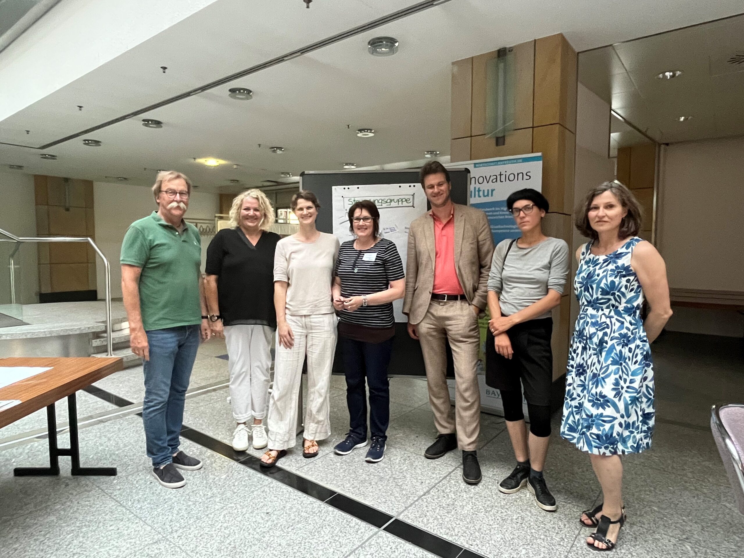 Gruppenfoto der Steuerungsgruppe Fairtrade Town Bayreuth
