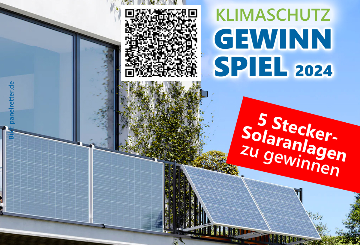 Plakat Klimaschutz-Gewinnspiel. | Foto: Panelretter