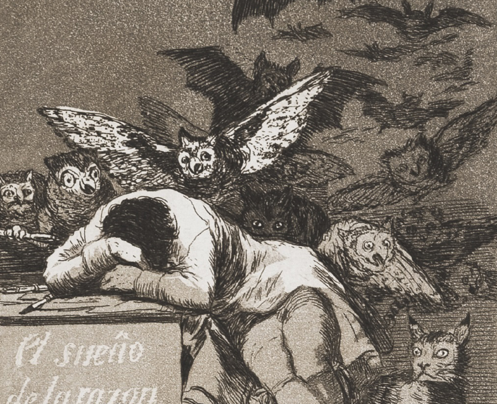Francisco de Goya: El sueno de la razon produce monstres, 1799 | Foto: Kunstmuseum Bayreuth