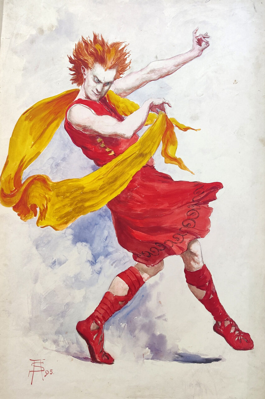 Zeichnung einer tanzenden Figur | Foto: Richard Wagner Museum Bayreuth