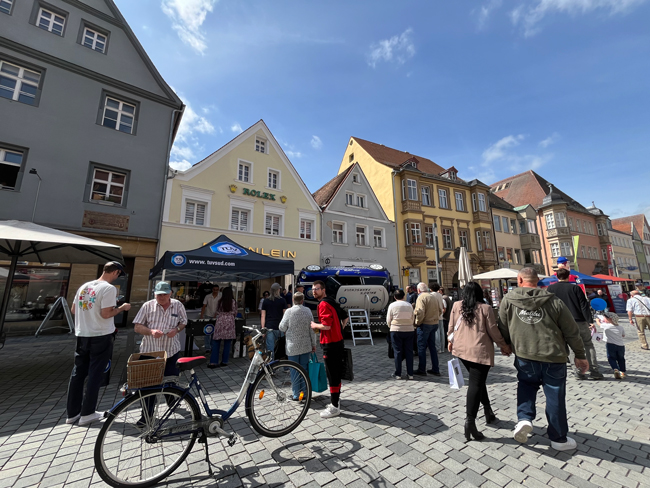Die Bayreuther Innenstadt bei den Mobilitätstagen 2024. Foto: BMTG