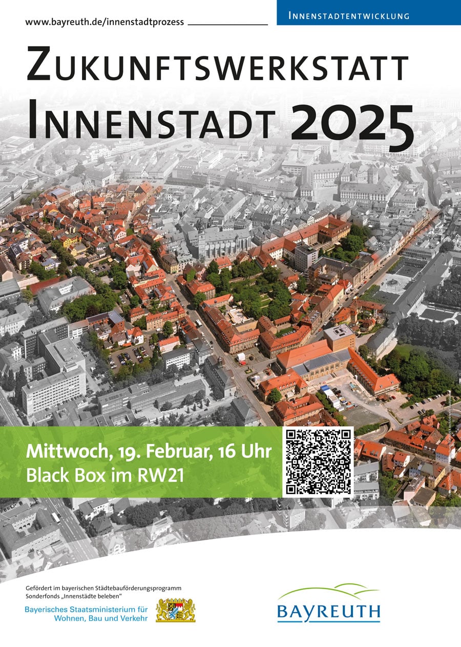 Plakat Zukunftswerkstatt Innenstadt 2025