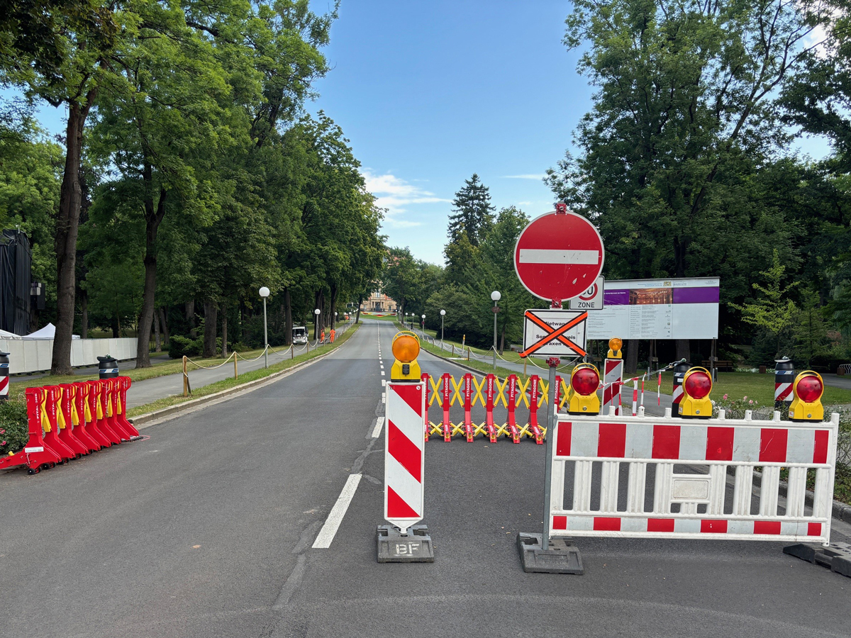 Gesperrte Siegfried-Wagner-Allee 2025