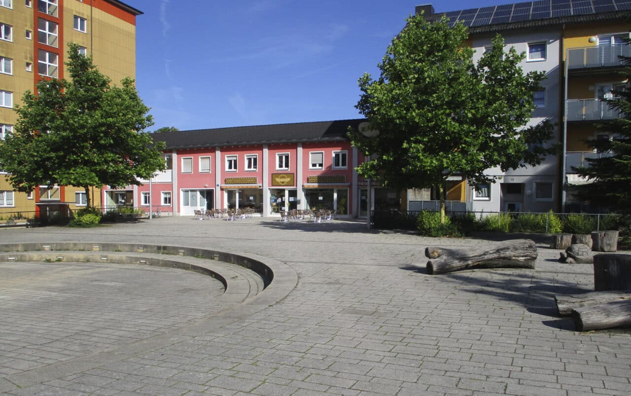 Der Menzelplatz im Stadtteil Altstadt