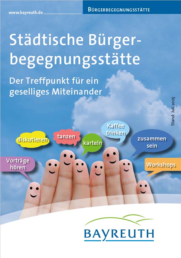 Coverbild der Broschüre der Städtischen Bürgerbegegnungsstätte