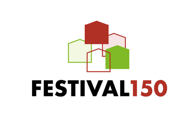 Logo anlässlich 150 Jahre Festspiele
