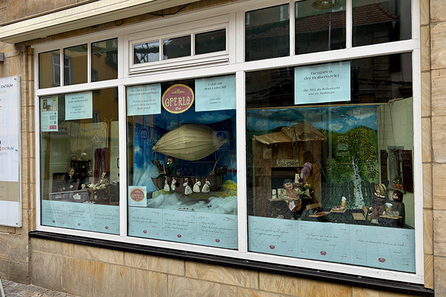 Blick aufs Schaufenster