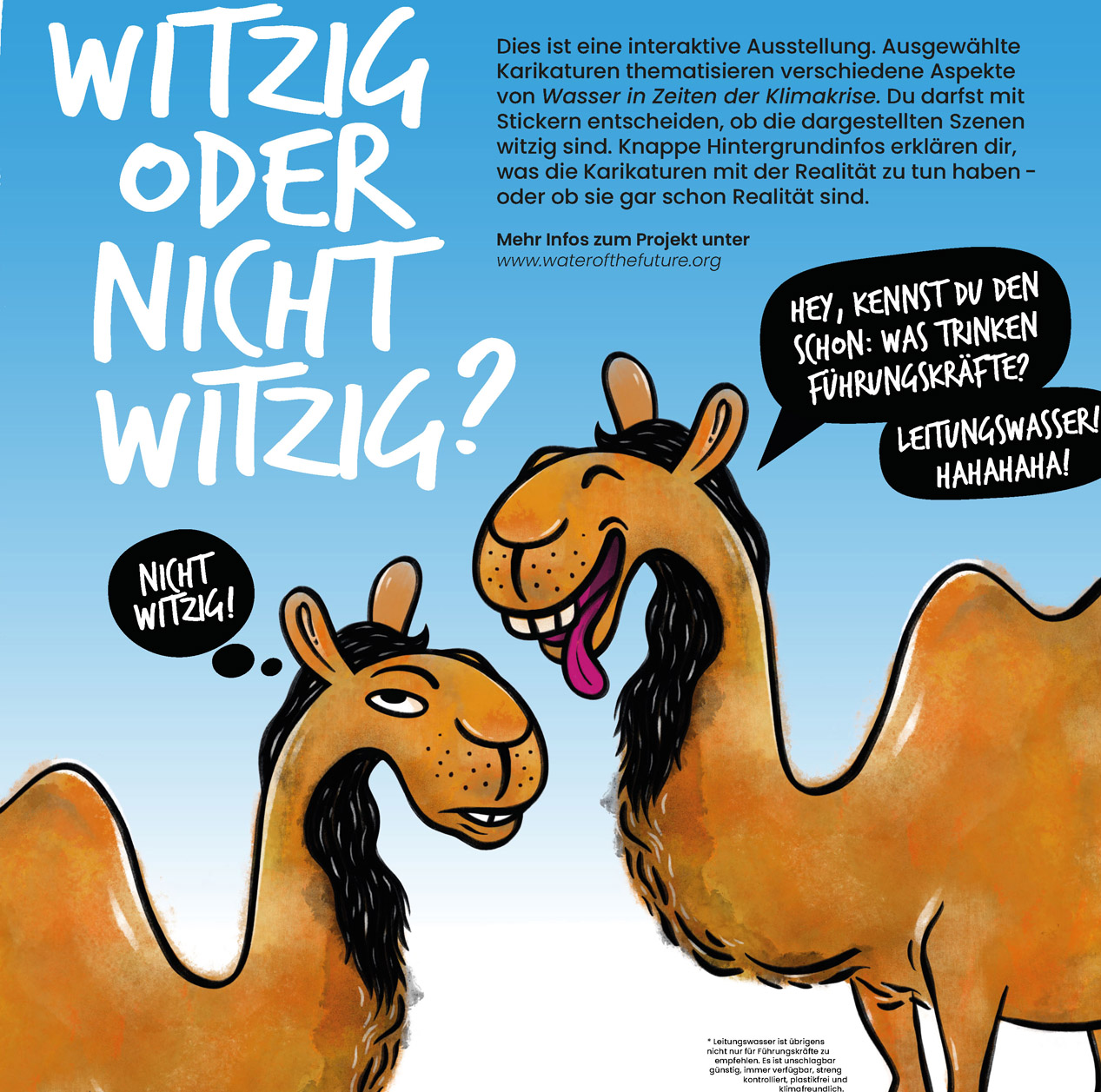 Karikatur-Zeichnung mit zwei Kamelen. | Foto: finep