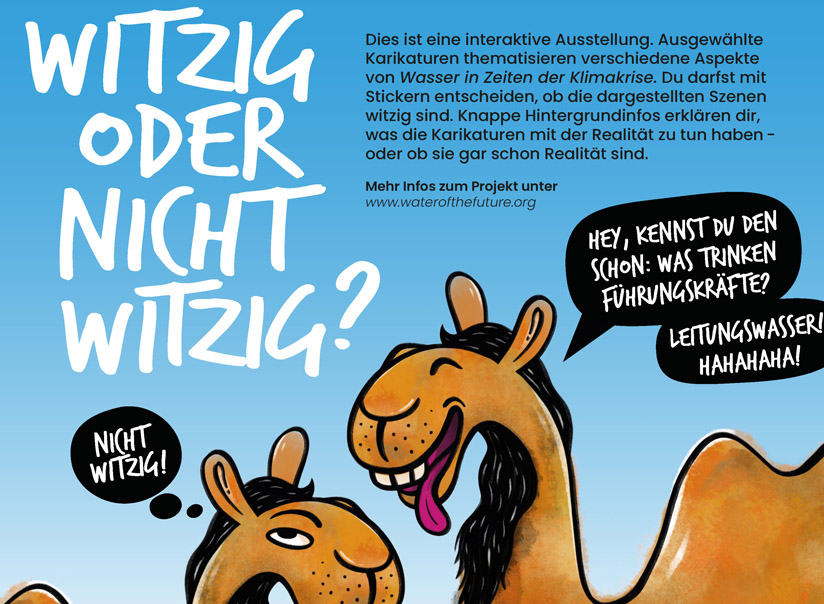 Karikatur-Zeichnung mit zwei Kamelen. | Foto: finep