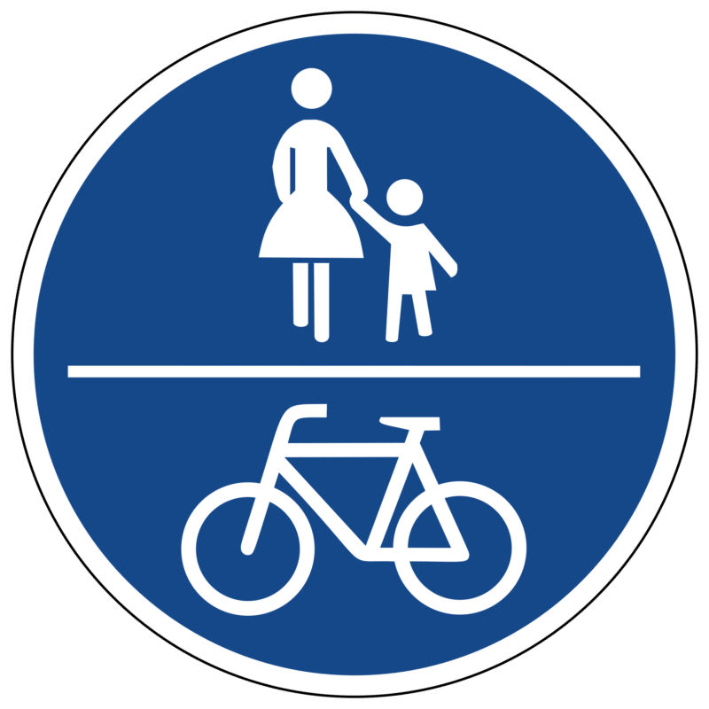 Verkehrszeichen Gemeinsamer Geh- und Radweg