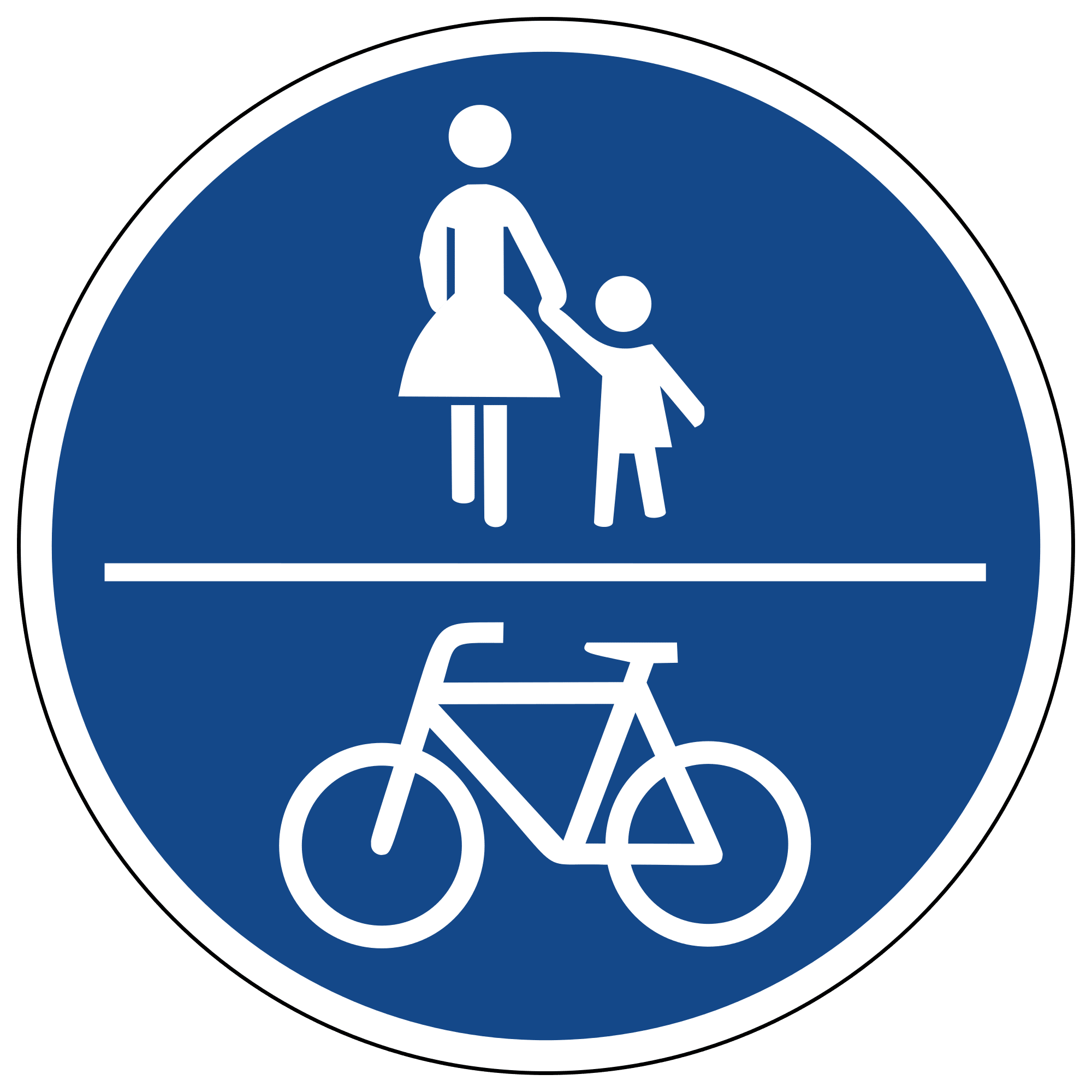 Verkehrszeichen Gemeinsamer Geh- und Radweg