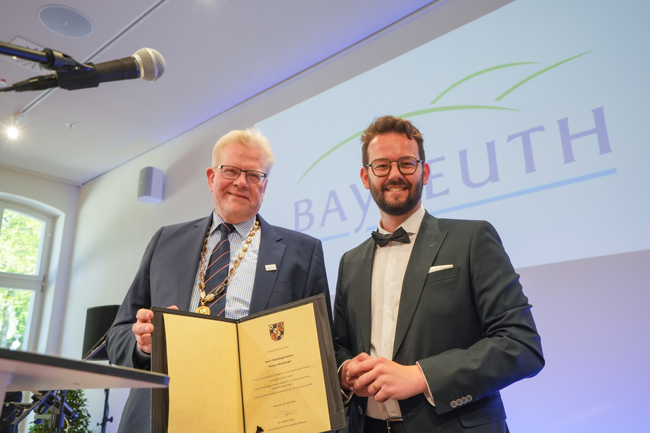 Oberbürgermeister Thomas Ebersberger (li.) und 2. Bürgermeister Dr. Andreas Zippel. Foto: Stadt Bayreuth